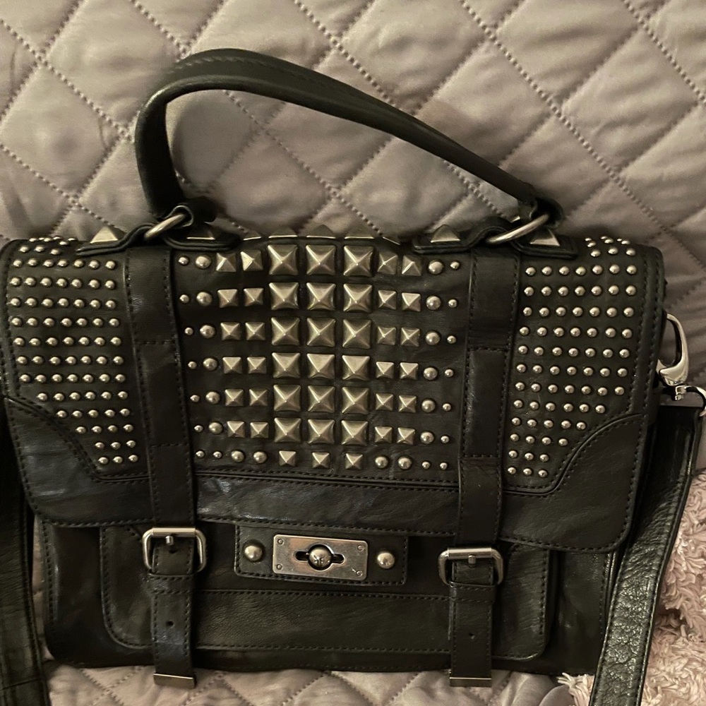 Studded Frye Messager Bag